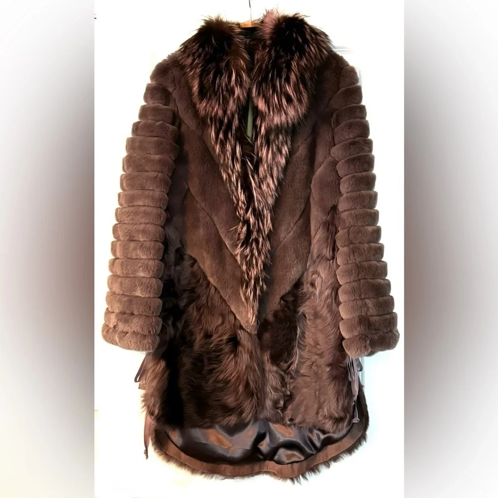roksolana fox fur in mauve - Picture 4 of 8